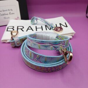 Brahmin dust bag, tag fob and replacement strap NEW Joyful color